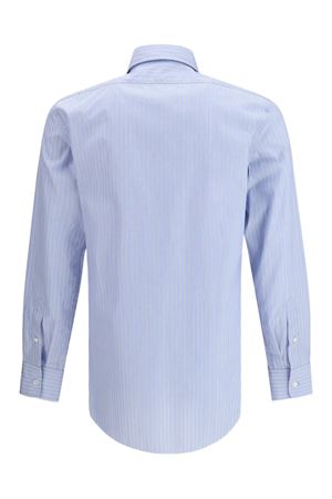 Light blue cotton striped shirt MAISON MARGIELA | S50DT0073M35722001F